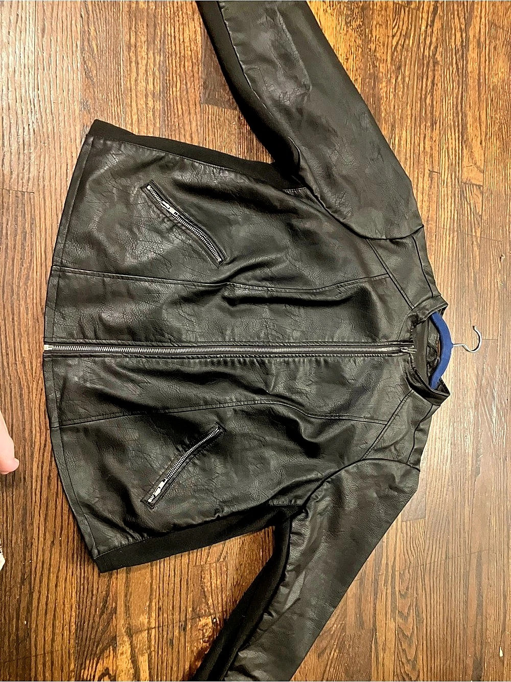 Torrid Faux Leather Collarless Moto Jacket Black Size 3